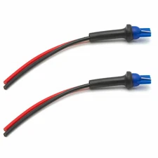 2pcs T10 168 W5W Male Connector Plug LED Light Modification Wiring Harness Cable