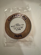 1/2" EDCO Black Back 1.0 mil Foil Tape