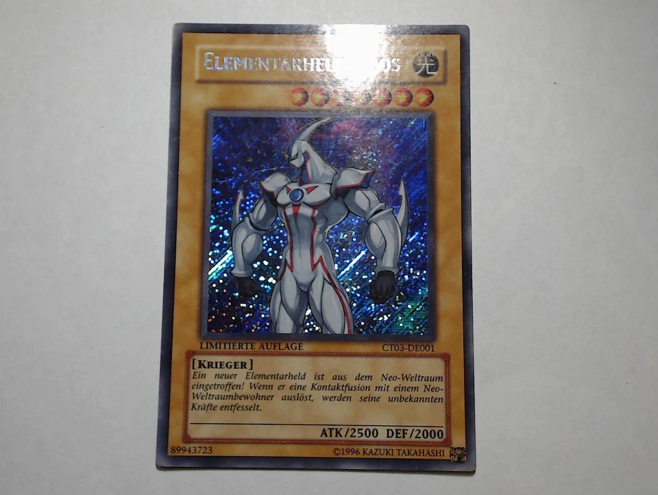 Yugioh ELEMENTAR-HELD NEOS , ct03-de001 Secret Rare deutsch NM Limitiert - Bild 3 von 4