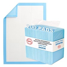 200 Incontinence Disposable Adult Pee Pads Bed Pee Underpads XL 24x36 By FPN