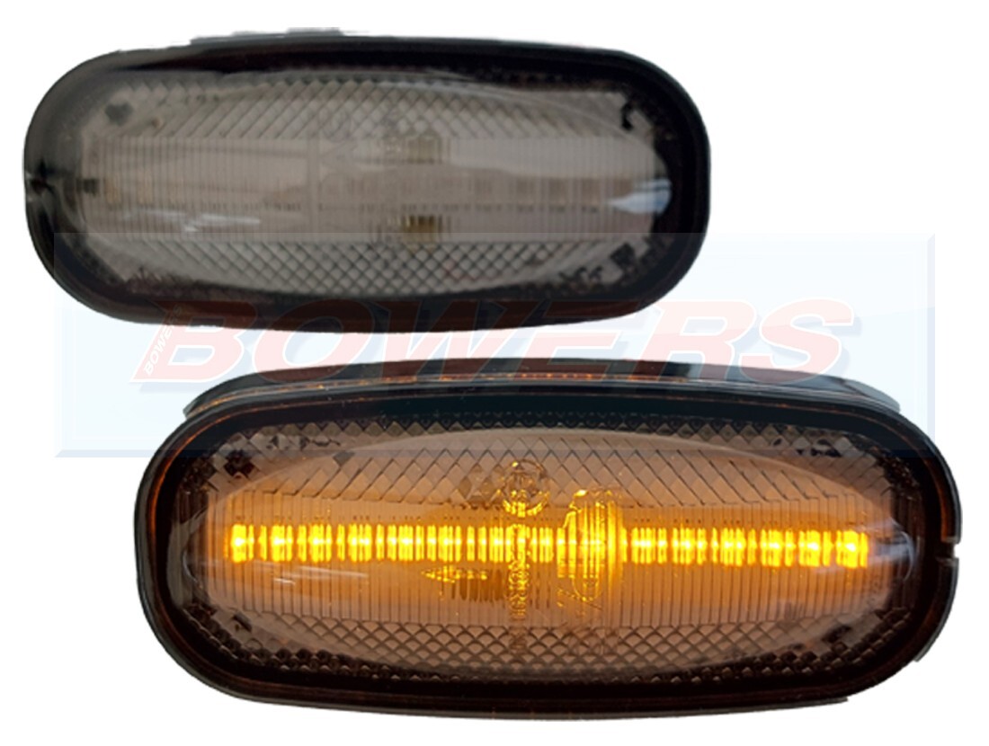 2x Wipac Smoked LED Side Repeater Indicator Lights Land Rover Defender 1999-2016