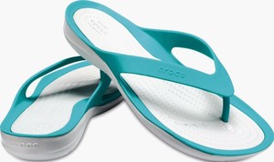 New Swiftwater Crocs Flip Flop Thong Sandal - Women's Size 9 - Teal / White 191448148420 | eBay