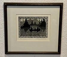 Terrance D. Young Limited Edition (21/180) Etching "Adirondack Swirling” FRAMED