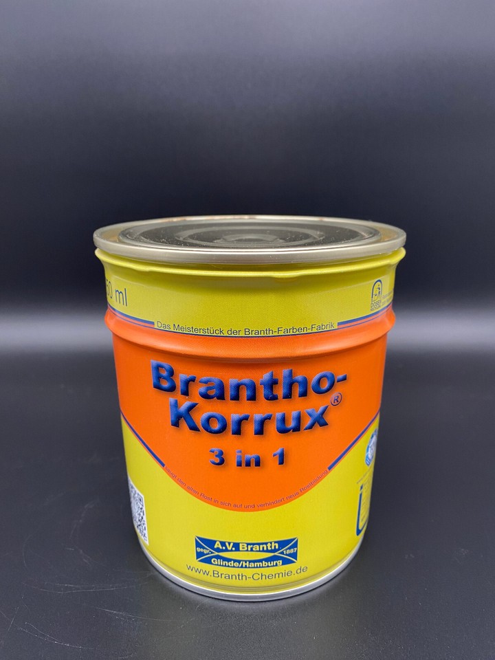 Brantho Korrux 3in1 Rostschutz & Metallschutz Farbe 750ml alle Farbtöne
