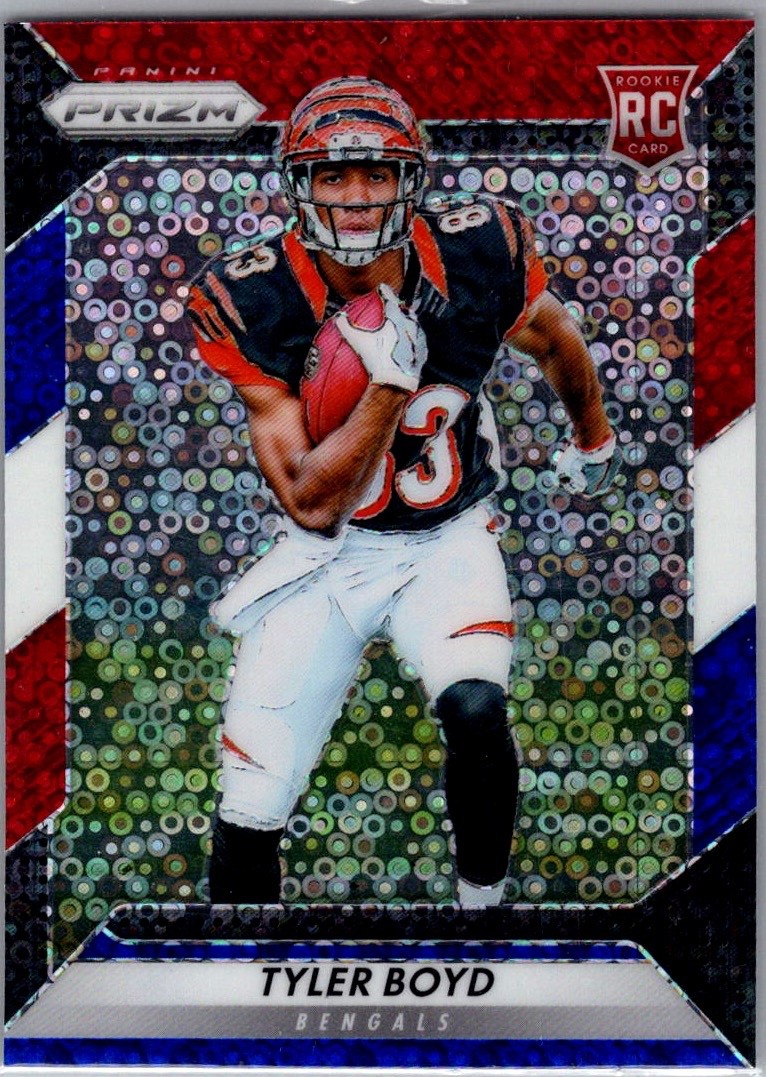 2016 Panini Prizm - Rookie Tyler Boyd #270 Red White & Blue Disco Prizm (RC)