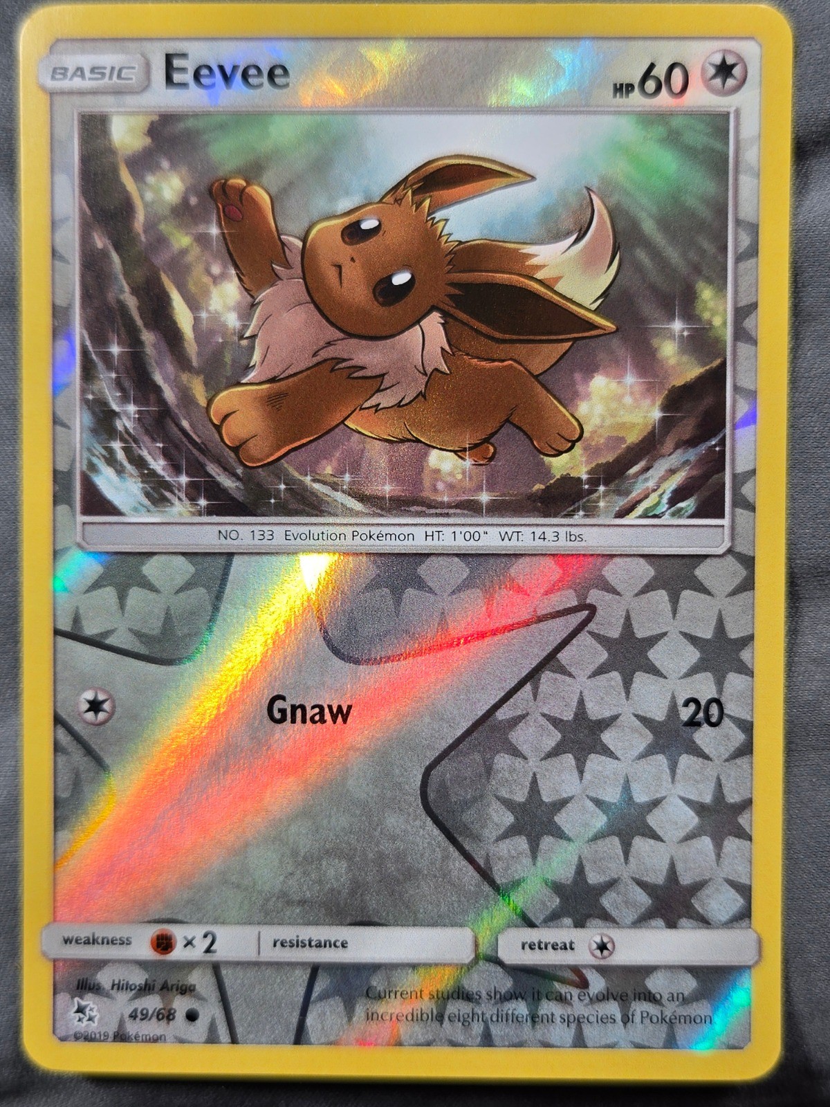 Eevee (49) Reverse Holo Common Hidden Fates 49/68 NM