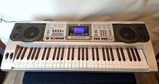 Meike MK-810 Electronic Keyboard with Power Adaptor 61 Keys Silver