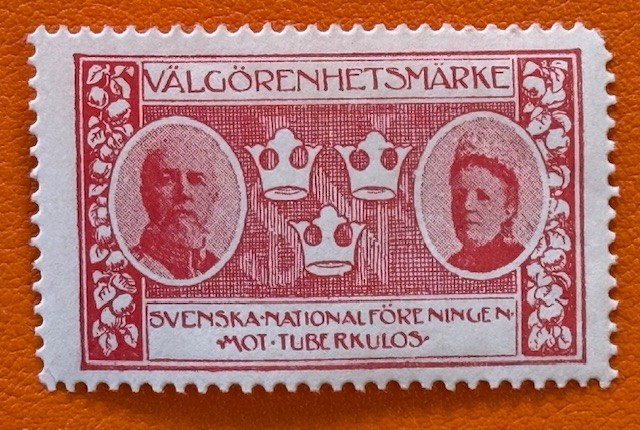 1905 Sweden Christmas Seal Tuberculosis TB Cinderella Poster Stamp MNHFG