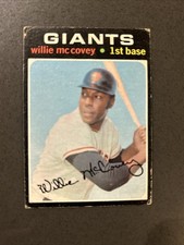 1971 Topps Willie “Stretch” Mccovey 50 Vg (crease Lower Left) HOF SF Giants