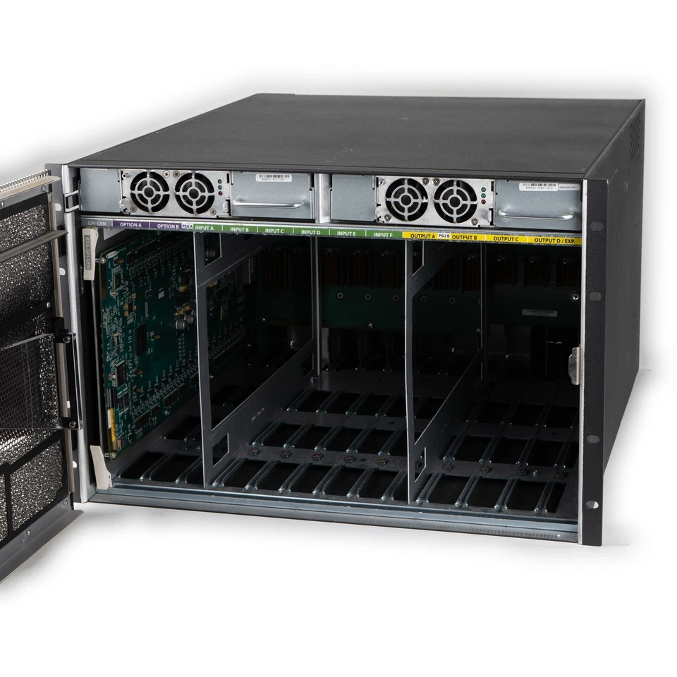 KXA-FR7 Kaleido-X Chassis w/ 2 PSUs & KXA-GPI-GEN Board by Miranda - Image 2 of 4