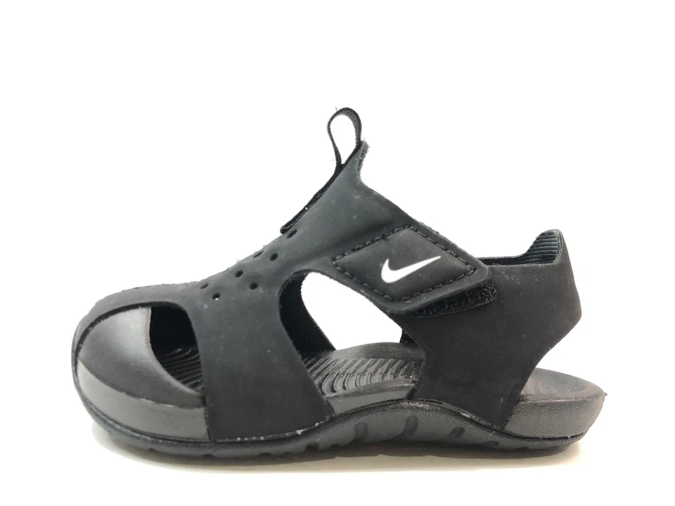 Nike Boys Sunray Protect 2 943827-001 Black Slip On Sandals Size 6C - Image 3 of 4