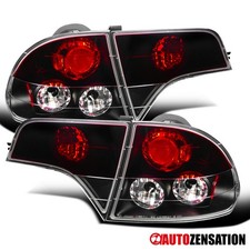 Fit 2006-2011 Honda Civic 4dr Sedan Black Tail Lights Brake Lamps Leftright