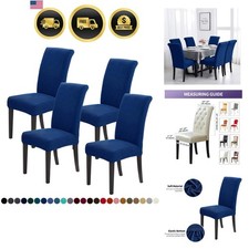 Chair Covers for Dining Room Set of 4, Dining Chair Slipcovers Stretch Dining...