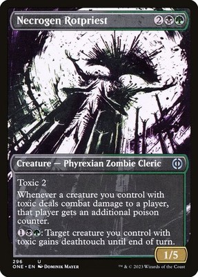 Necrogen Rotpriest (296) Showcase Phyrexia: All Will Be One ONE MTG Magic