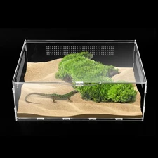Micro Habitat Terrarium Enclosure Jumping Spider Enclosure with Locking Latch...