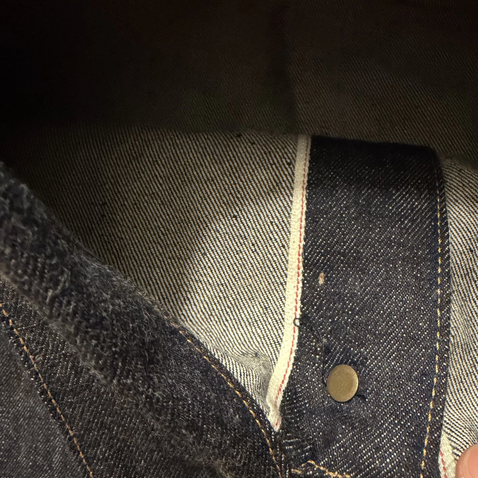 Brave Star Selvage Jacket Mens Large Blue Denim Ironside Selvedge USA Workwear image 9