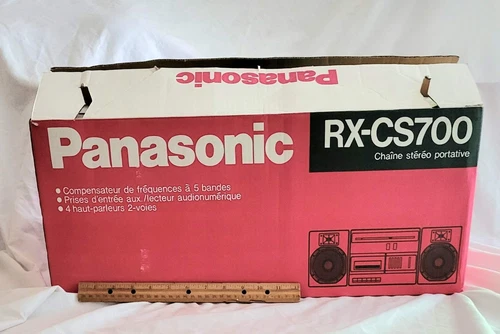 Panasonic RX-CS700 AM-FM Radio Cassette Player With 2 Detachable Speakers