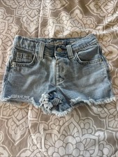 Cat Jack Light Wash Distressed Denim Shorts