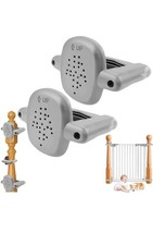 2Pcs Baby Gate Banister Adapter Stairway Mounting Kit Fits 1.97 - 3.94 Wide Grey