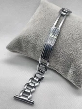 1930's Hadley Sentinel 18mm End Ratcheting Clasp Watch Band For Parts/Repairs