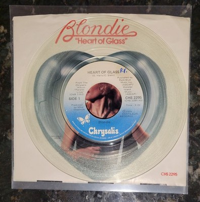 Blondie 1979 Heart of Glass 7'' 45 CANADA Clear Vinyl w/Sleeve CHS 2295 EX++/NM