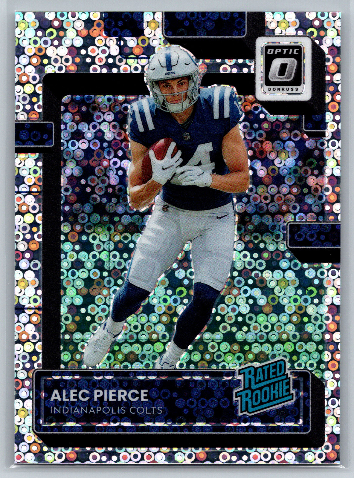 Alec Pierce 2022 Panini Donruss Optic Silver Circles Rated Rookie /125 #221