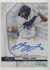 2020 Bowman Sterling Prospect Wave Refractor /125 Greg Jones #BSPA-GJ Auto 09an