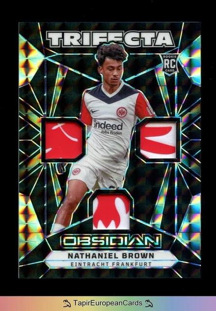 1/1 One of One Nathaniel Brown RC Rookie Patch 2024 Panini Obsidian Frankfurt