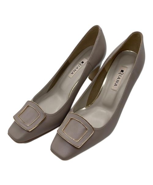 DIANA Square Toe Pumps in Beige UL17248 Elegant Comfort