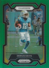 2023 Panini Prizm - Rookies Derius Davis #351 Green Prizm (RC)