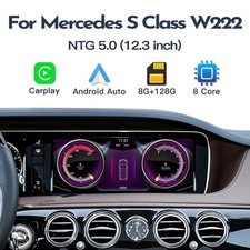 Multimedia Wireless Android Auto Carplay per Mercedes Benz Classe S W222 2014-18