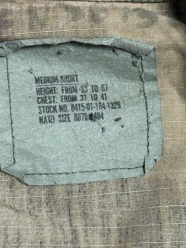 US Army BDU Jacket Mens Medium Short Woodland Camo Ripstop Hot Weather USGI Coat - Image 2 of 4