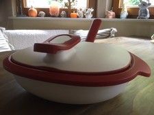 Tupperware Warmie Tup 1,4 Liter - Servierbehälter mit Löffel - Thermo Behälter