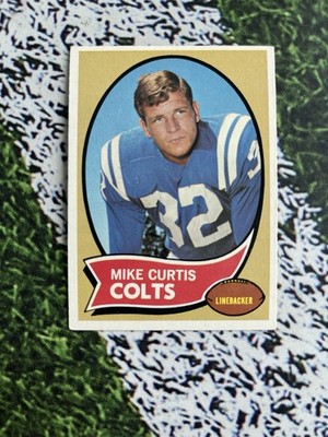 1970 Topps Football Mike Curtis #201 Baltimore Colts EX Low Shipping 