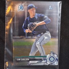 2017 Topps Bowman Chrome 1st Rookie Sam Carlson Mariners
