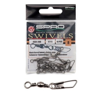 Spro Barrel Swivel + Safety Snap | Tönnchenwirbel + Sicherheitskarabiner Wirbel