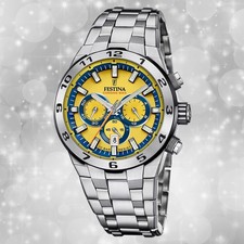 Festina Herrenuhr Edelstahl silber Festina Chrono Bike Armbanduhr UF20670/4