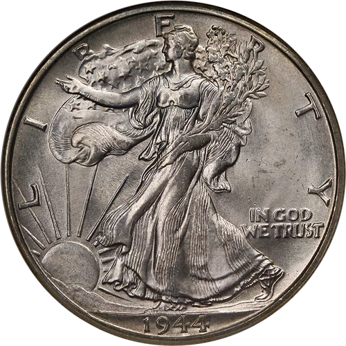 1944-D Walking Liberty Half NGC MS66 Superb Eye Appeal Strong Strike