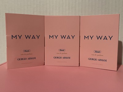 3 x MY WAY By Giorgio Armani Samples- .04 Fl Oz Each - Women s Fragrance EDP