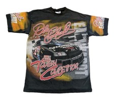 Vtg 90's Dale Earnhardt AOP USA Made Tee Shirt Nascar Tough Competitor Sz L Rare