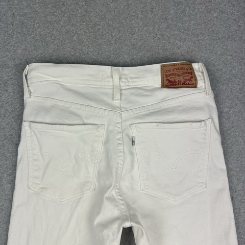 Levi's NWOT Mile High Super Skinny Ankle Women's Denim Jeans Sz 28 White Stretch - Bild 6 von 16