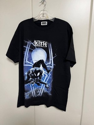 Marvel KITH Spiderman T-Shirt, Large, Schwarz, Baumwolle, Neu