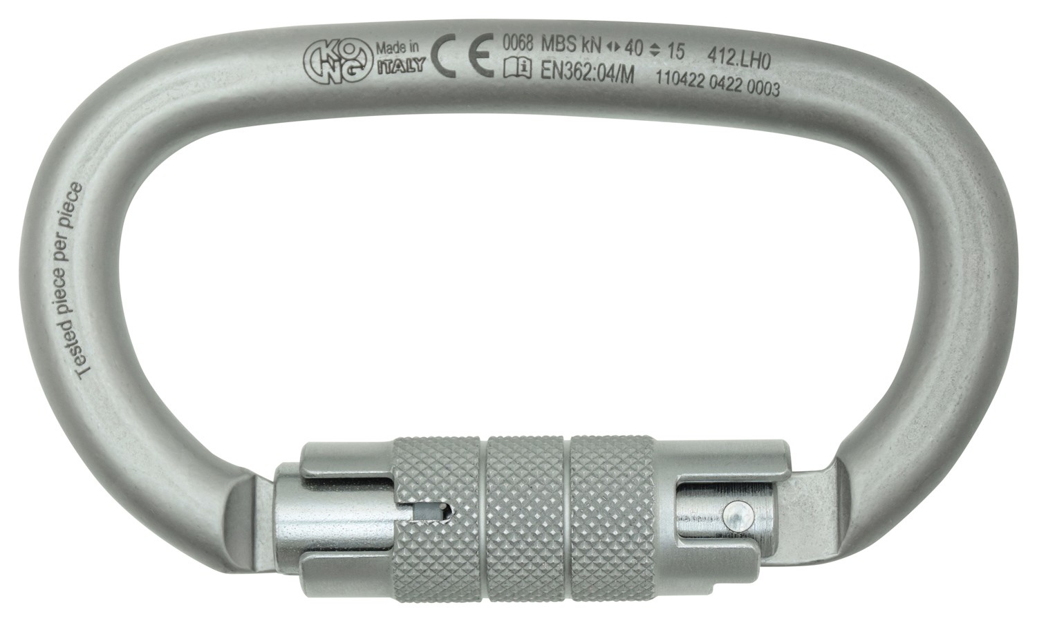 Альпинистский карабин Kong Ovalone из углеродистой стали TL White - Прочный и легкий 6590₽
