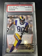 2000 Collector's Edge Graded Uncirculated #114 Isaac Bruce Rams PSA 10 GEM MINT