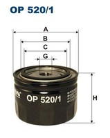 Hydraulikfilter Automatikgetriebe Filtron OP 520 1 FÜR Alpine Autobianchi