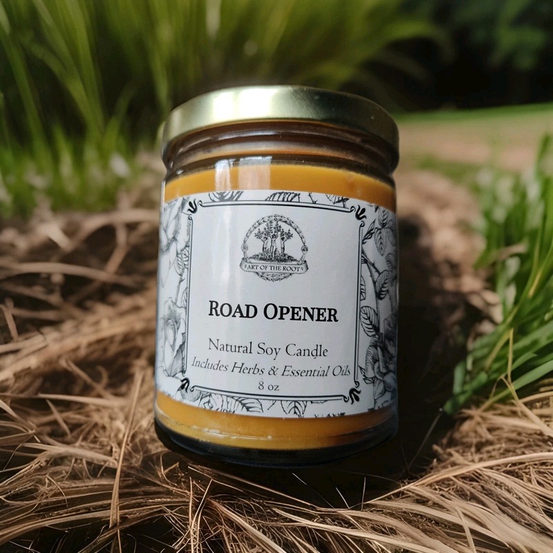 ROAD OPENER Soy Candle For Opportunity& New Beginnings Hoodoo  Wicca Pagan 