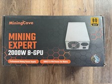 Mining Cave, Mining Expert 2000W 8-GPU Professional Mining Power Supply