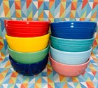 NEW FIESTA 8 BISTRO coupe BOWLS Bright Rainbow Mixed color set 22 oz FIESTAWARE