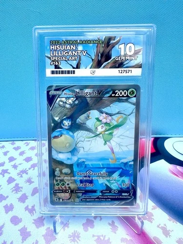 Hisuian Lilligant v 163 Astral Radiance Ace Grading 10