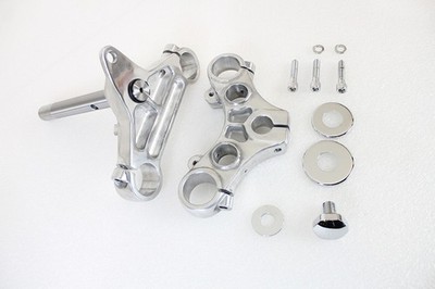 HARLEY FXR 39mm Triple Tree Set Polished fits 1988-1994 FXR,  1988-2003 XL,